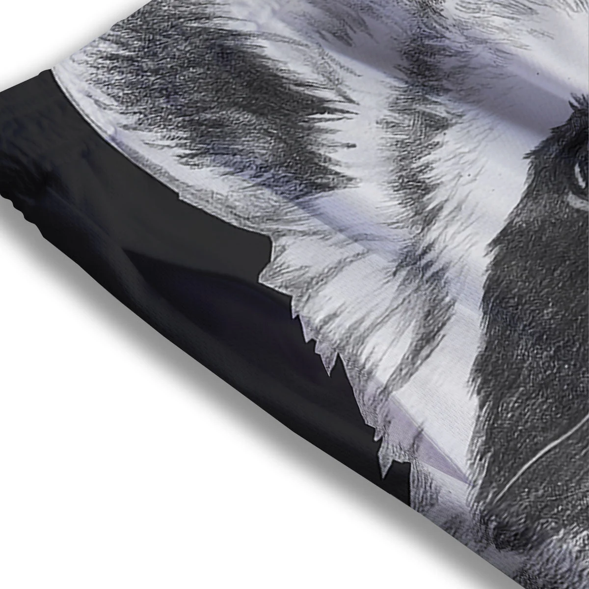 Portrait Raccoon Print Mesh Shorts - Image 3