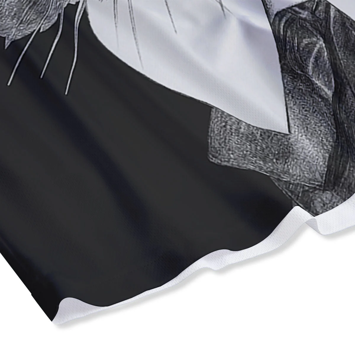 Portrait Raccoon Print Mesh Shorts - Image 4