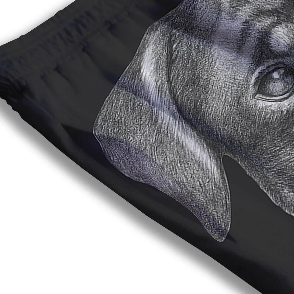 Portrait Rottweiler Vintage Print Mesh Shorts - Image 3