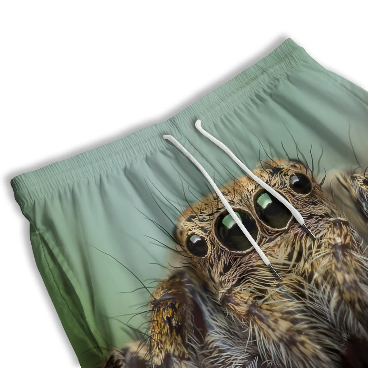 Portrait Spider Print Men's Athletic Shorts - Image 3
