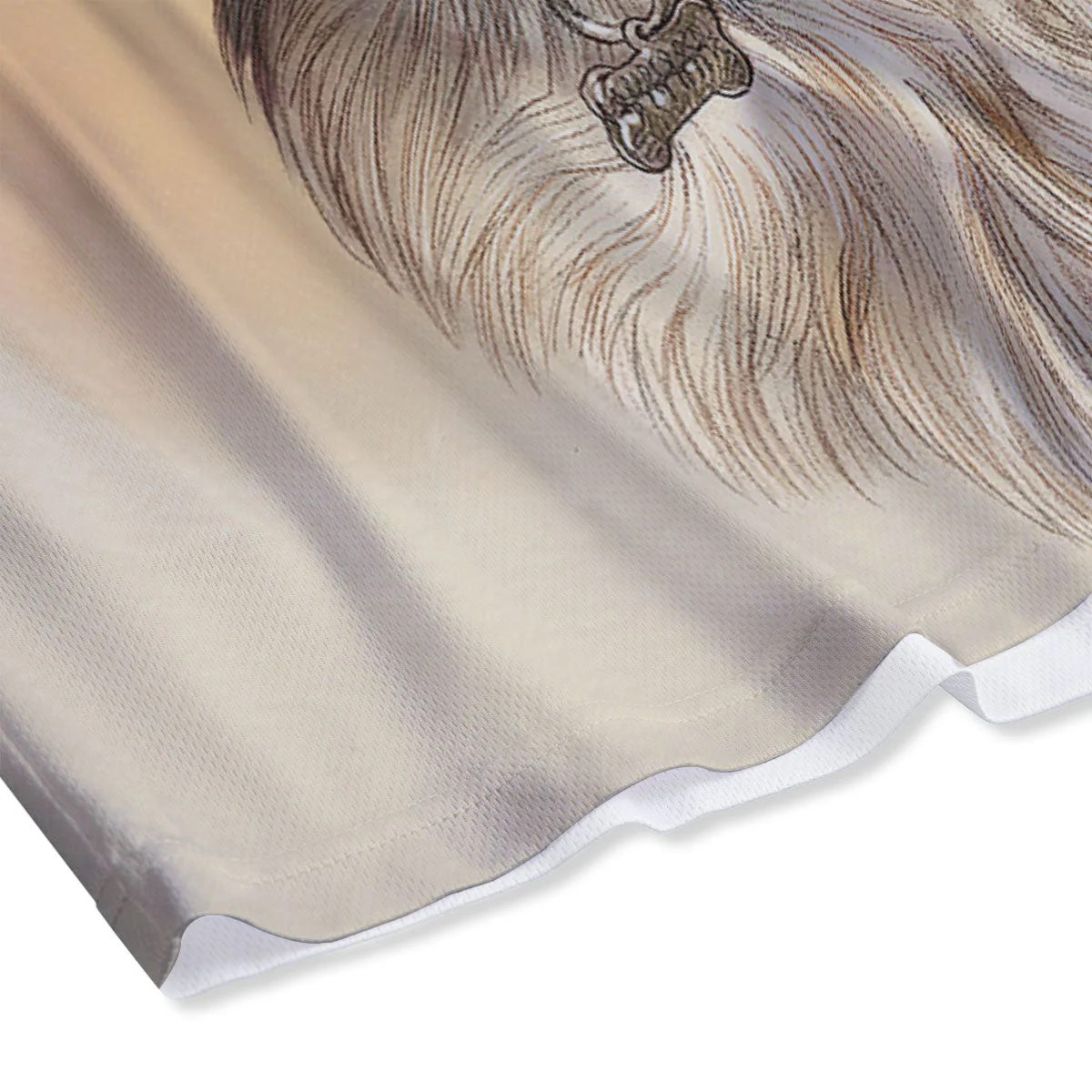 Portrait Yorkshire Terrier Print Mesh Shorts - Image 4