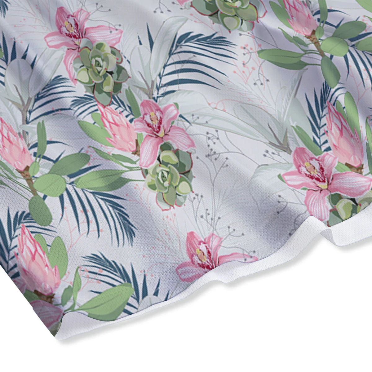 Protea Pink Print Pattern Mesh Shorts - Image 4