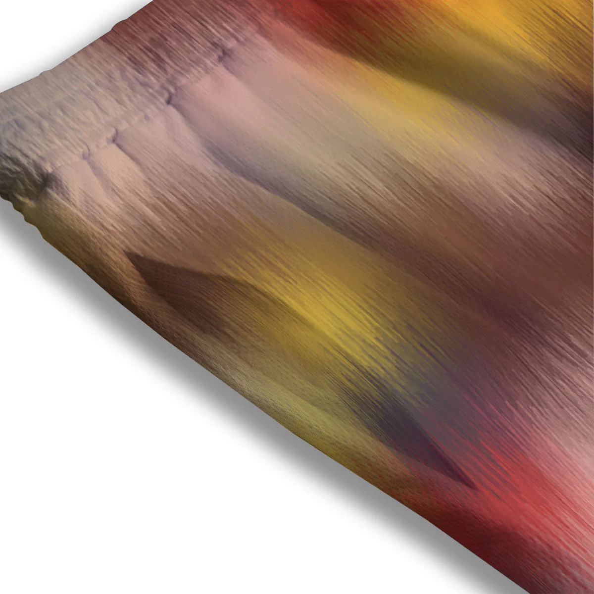 Psychedelic Multicolor Print Mesh Shorts - Image 3