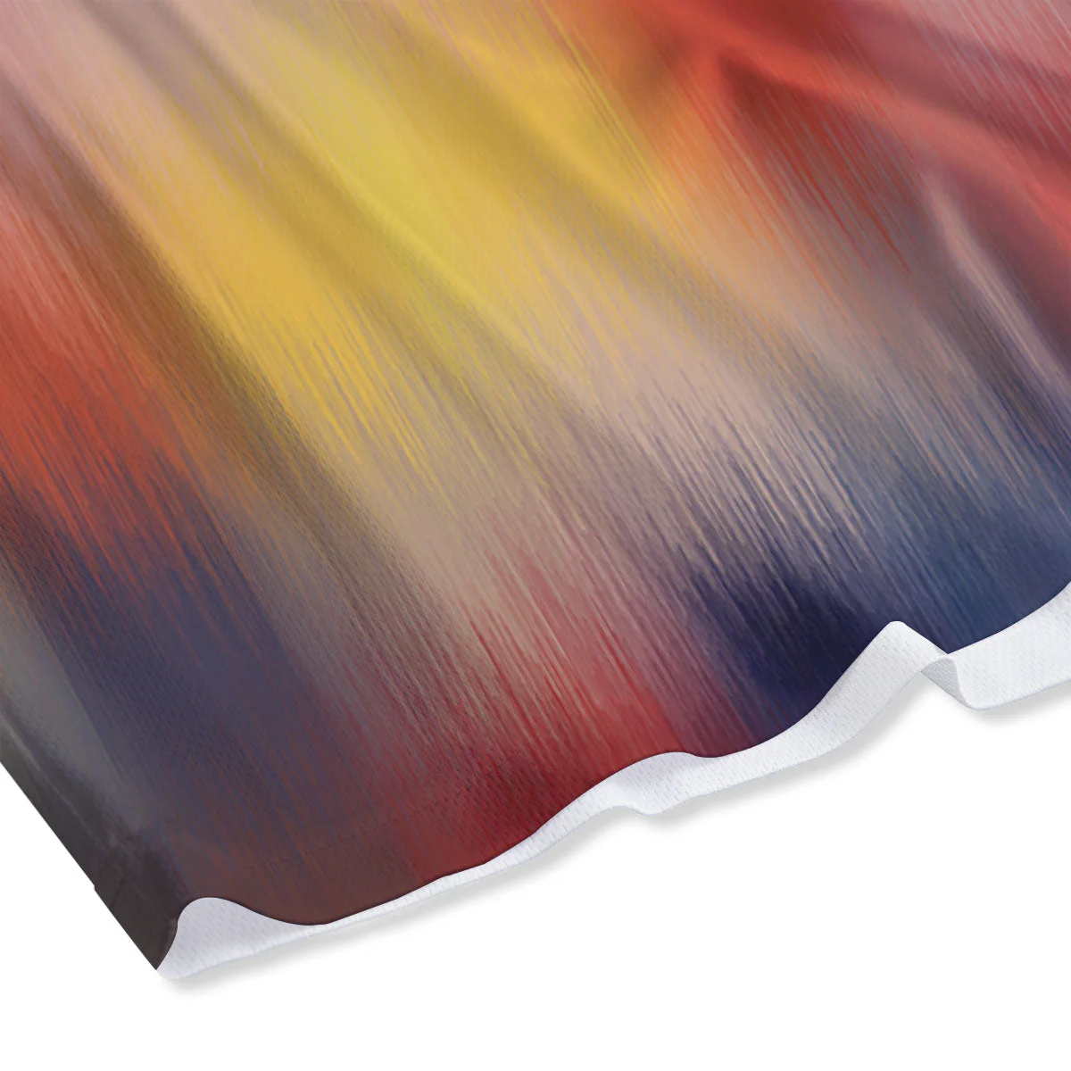 Psychedelic Multicolor Print Mesh Shorts - Image 4