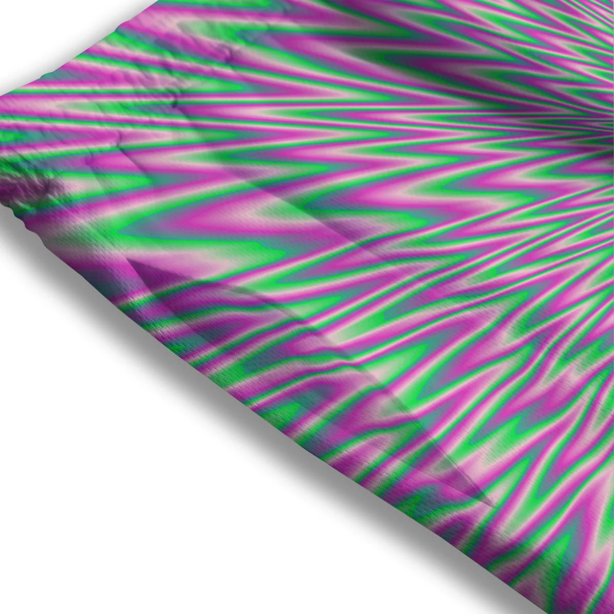 Psychedelic Optical Illusion Twinkle Mesh Shorts - Image 3