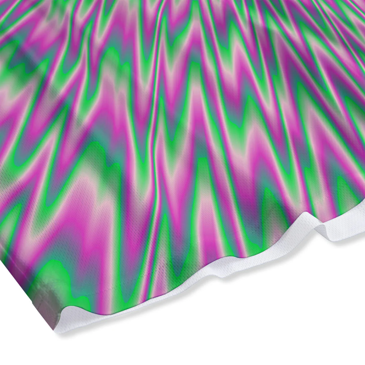 Psychedelic Optical Illusion Twinkle Mesh Shorts - Image 4