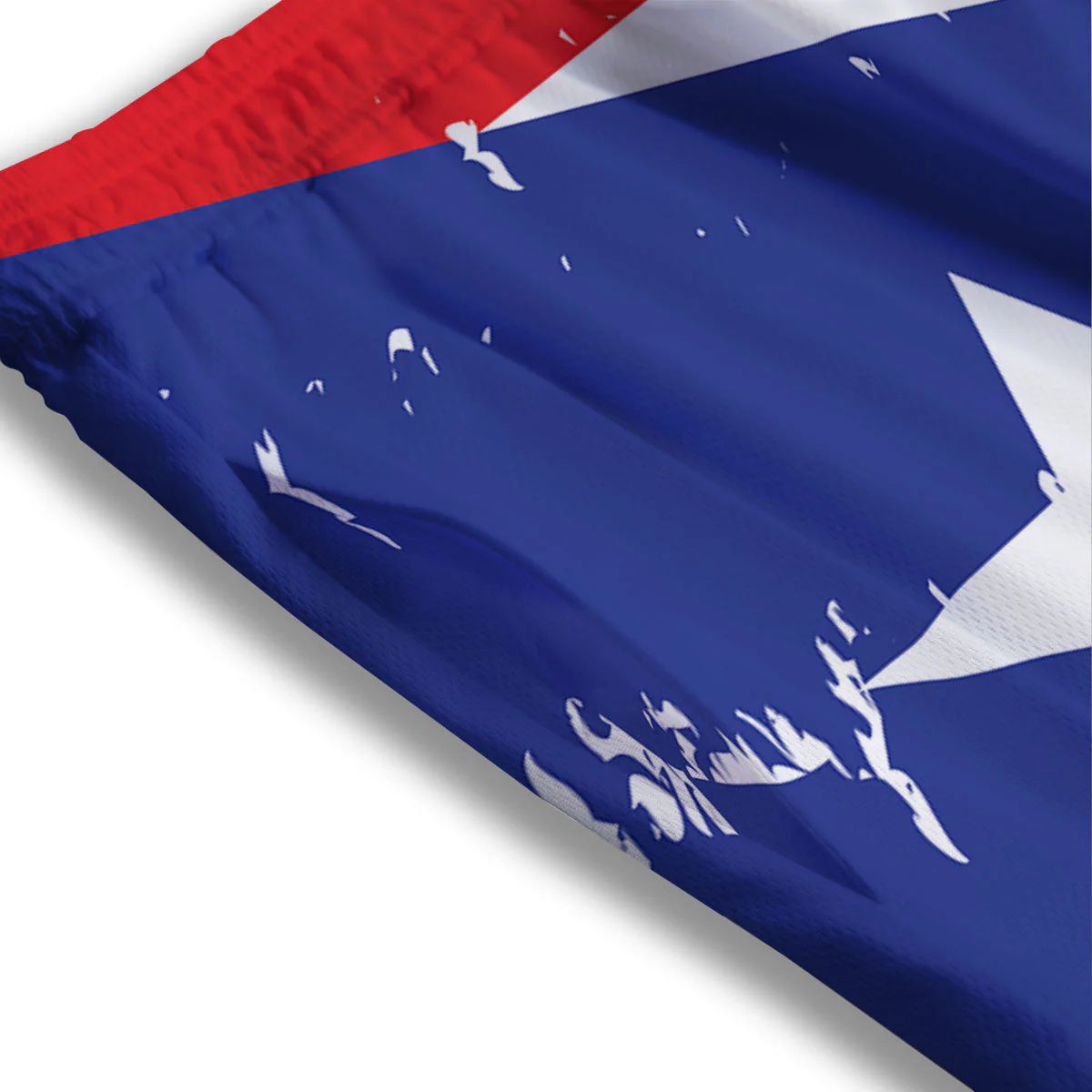 Puerto Rico Flag Print Mesh Shorts - Image 3