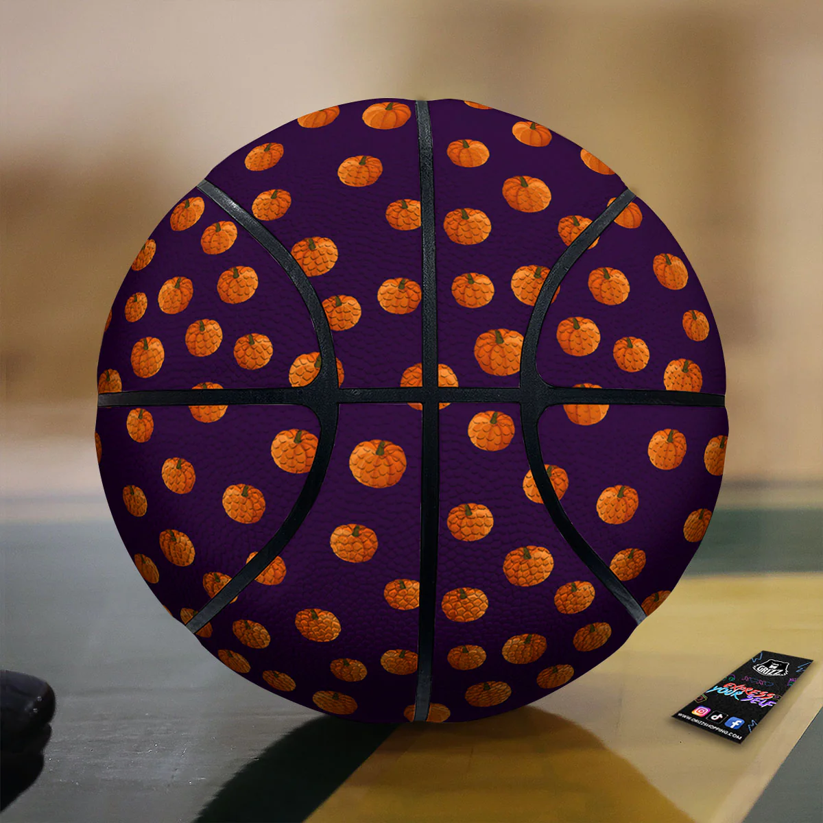 Pumpkin Little Print Pattern Basketball