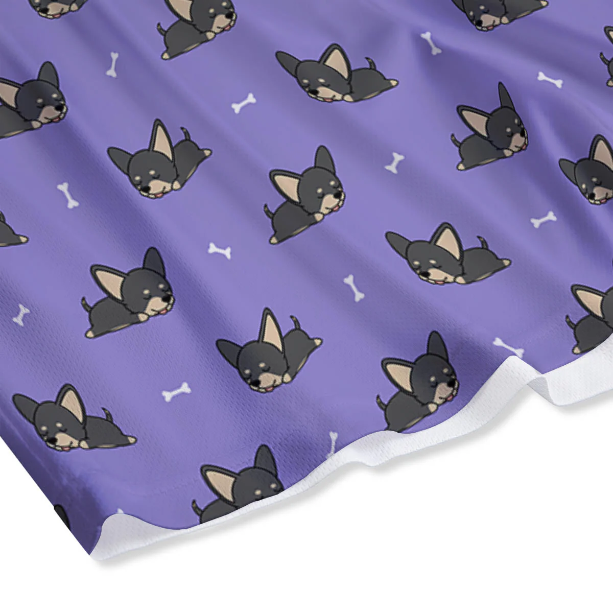 Puppy Chihuahua Print Pattern Mesh Shorts - Image 4