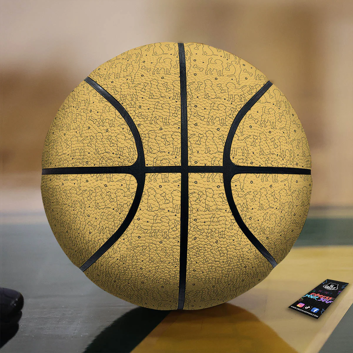 Puppy Cute Beagle Print Pattern Basketball