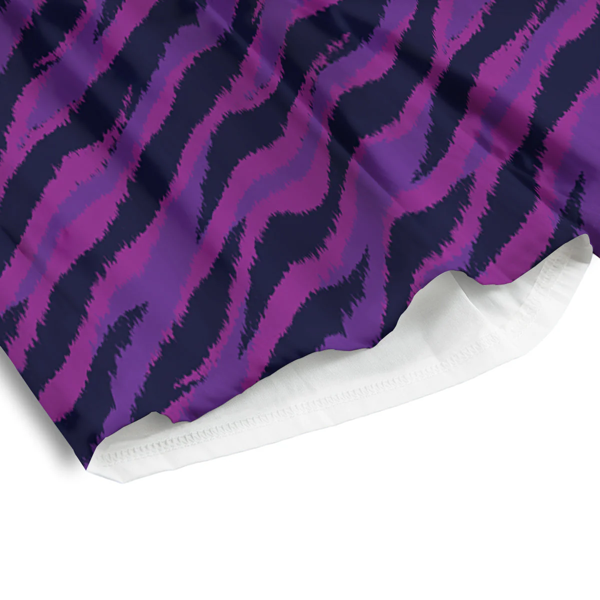 Purple Zebra Print Men's Athletic Shorts - Image 4