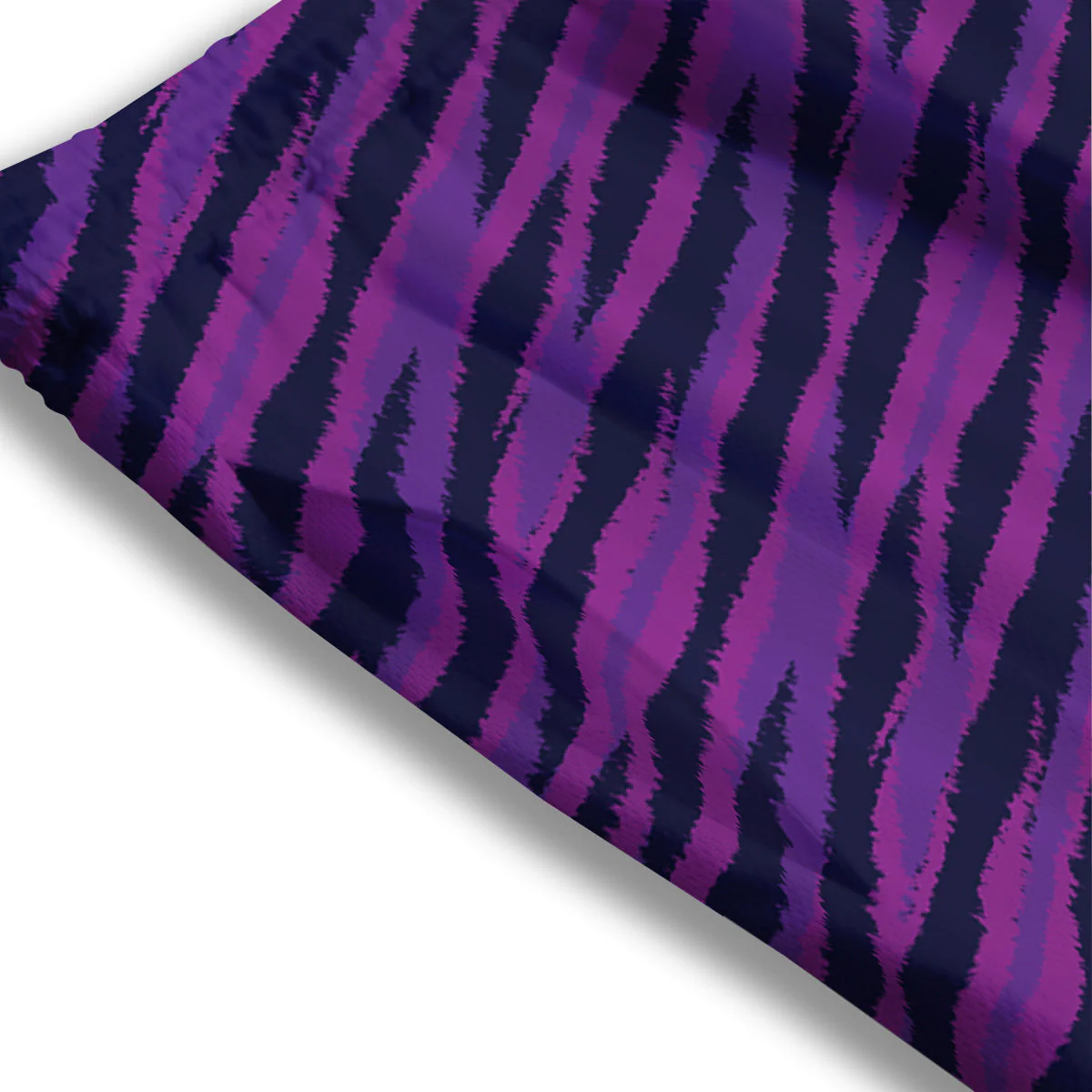 Purple Zebra Print Mesh Shorts - Image 3