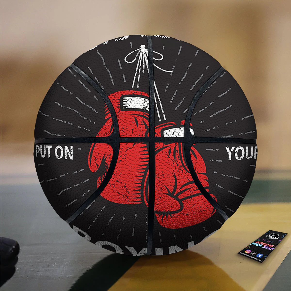 Put On Your Boxing Gloves Print Basketball