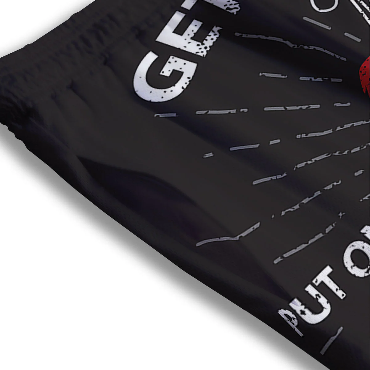 Put On Your Boxing Gloves Print Mesh Shorts - Image 3
