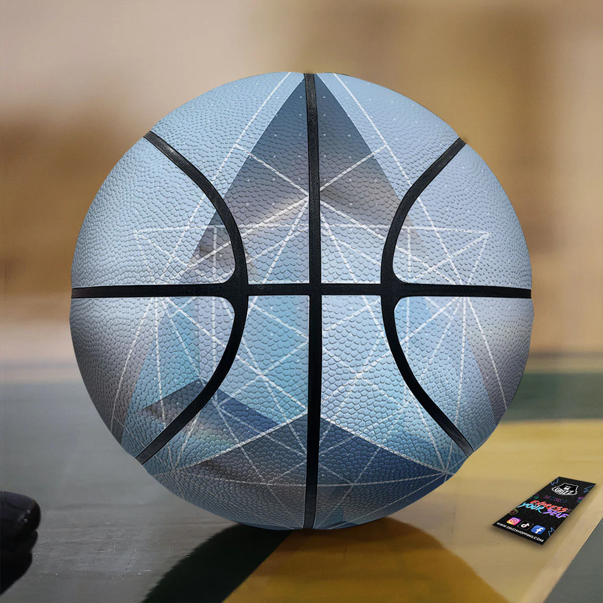 Pyramid Geometric Print Basketball