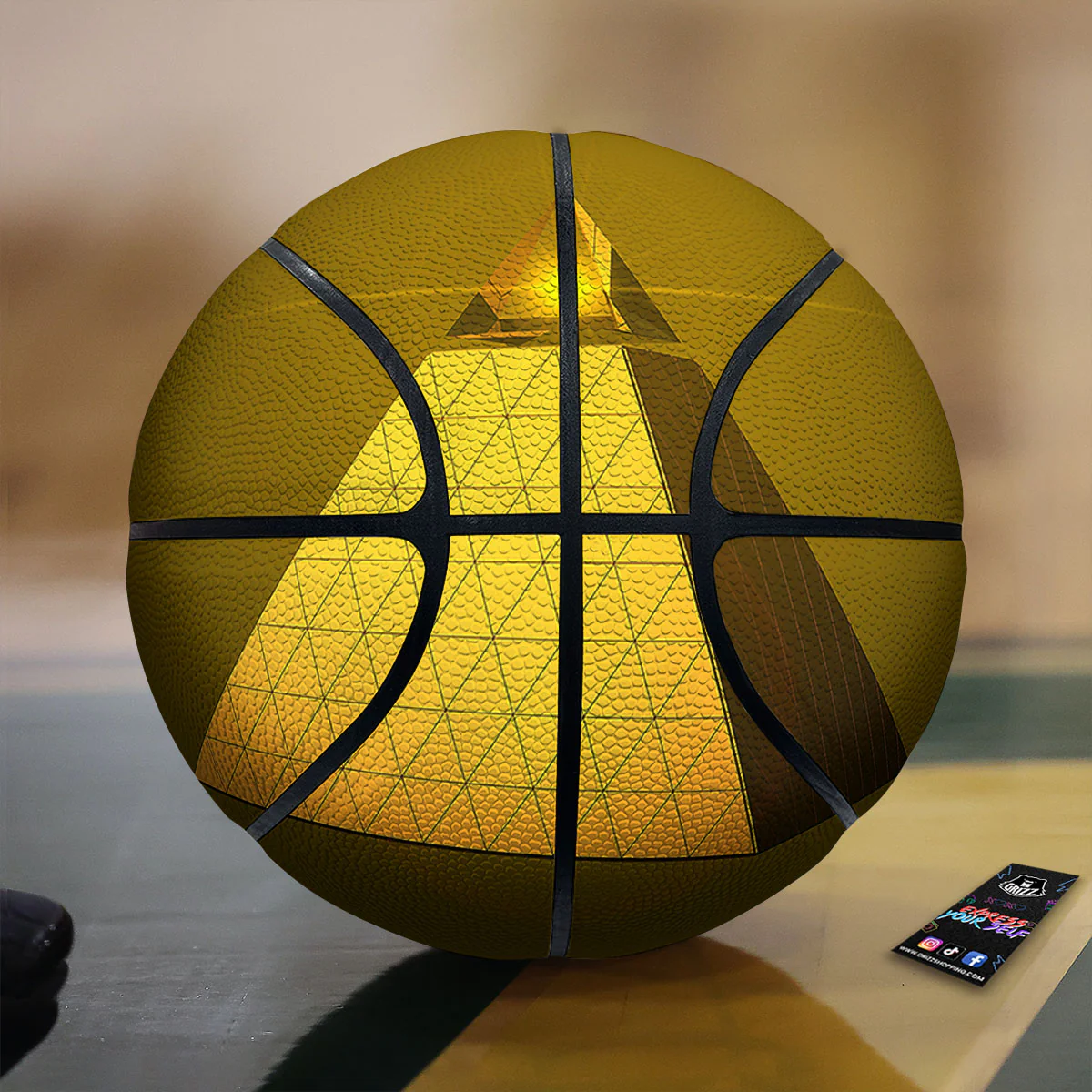 Pyramid Golden Print Basketball