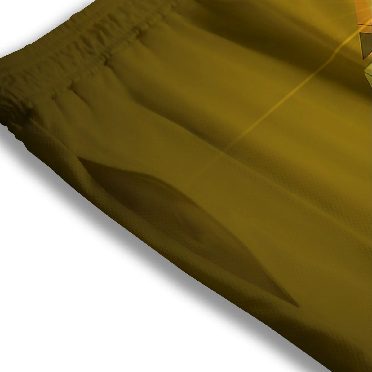 Pyramid Golden Print Mesh Shorts - Image 3