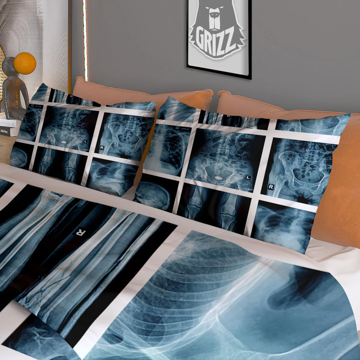 Radiology X-Ray Film Print Duvet Cover Bedding Set - Image 3