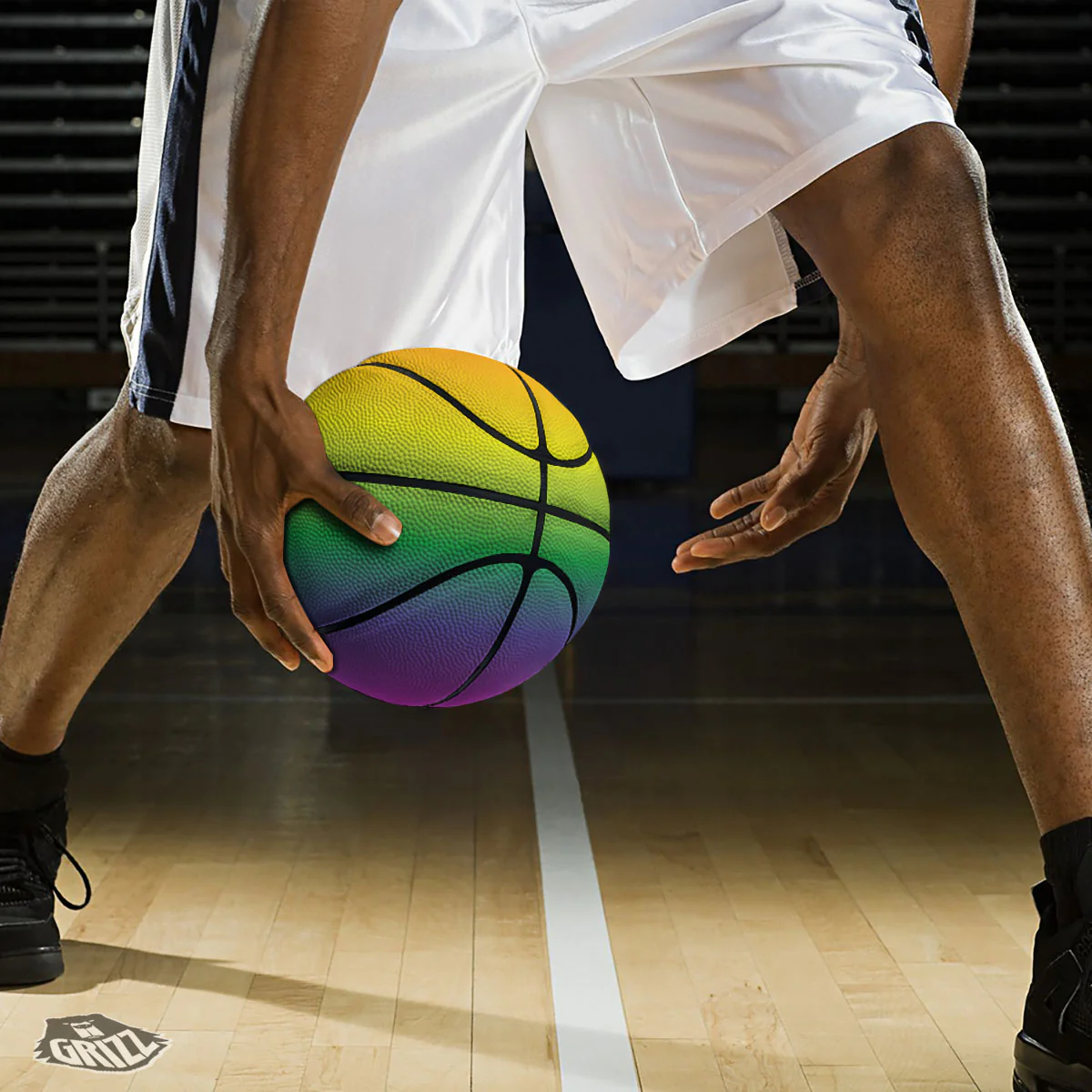 Rainbow Gradient LGBT Pride Print Basketball - Image 3