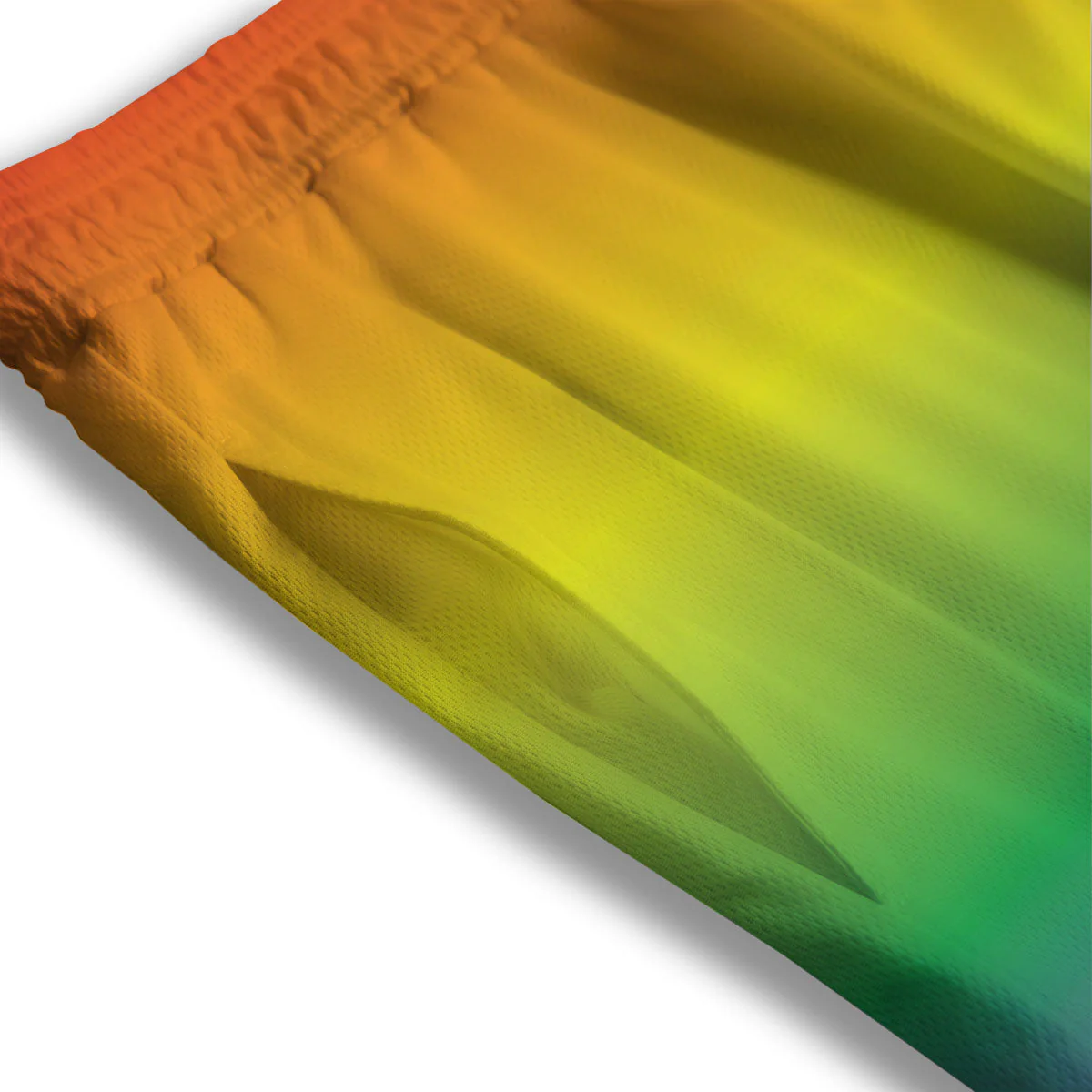 Rainbow Gradient LGBT Pride Print Mesh Shorts - Image 3