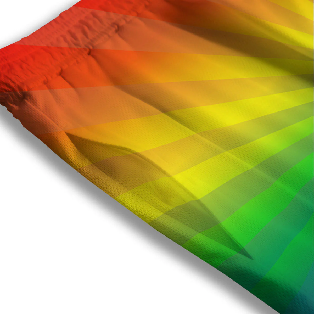 Rainbow Rays LGBT Pride Print Mesh Shorts - Image 3