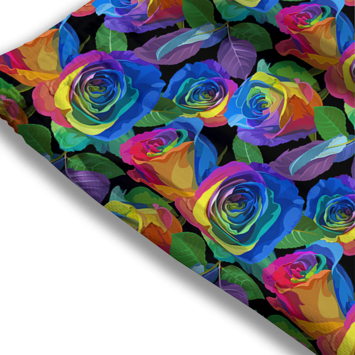 Rainbow Roses LGBT Pride Print Pattern Mesh Shorts - Image 3