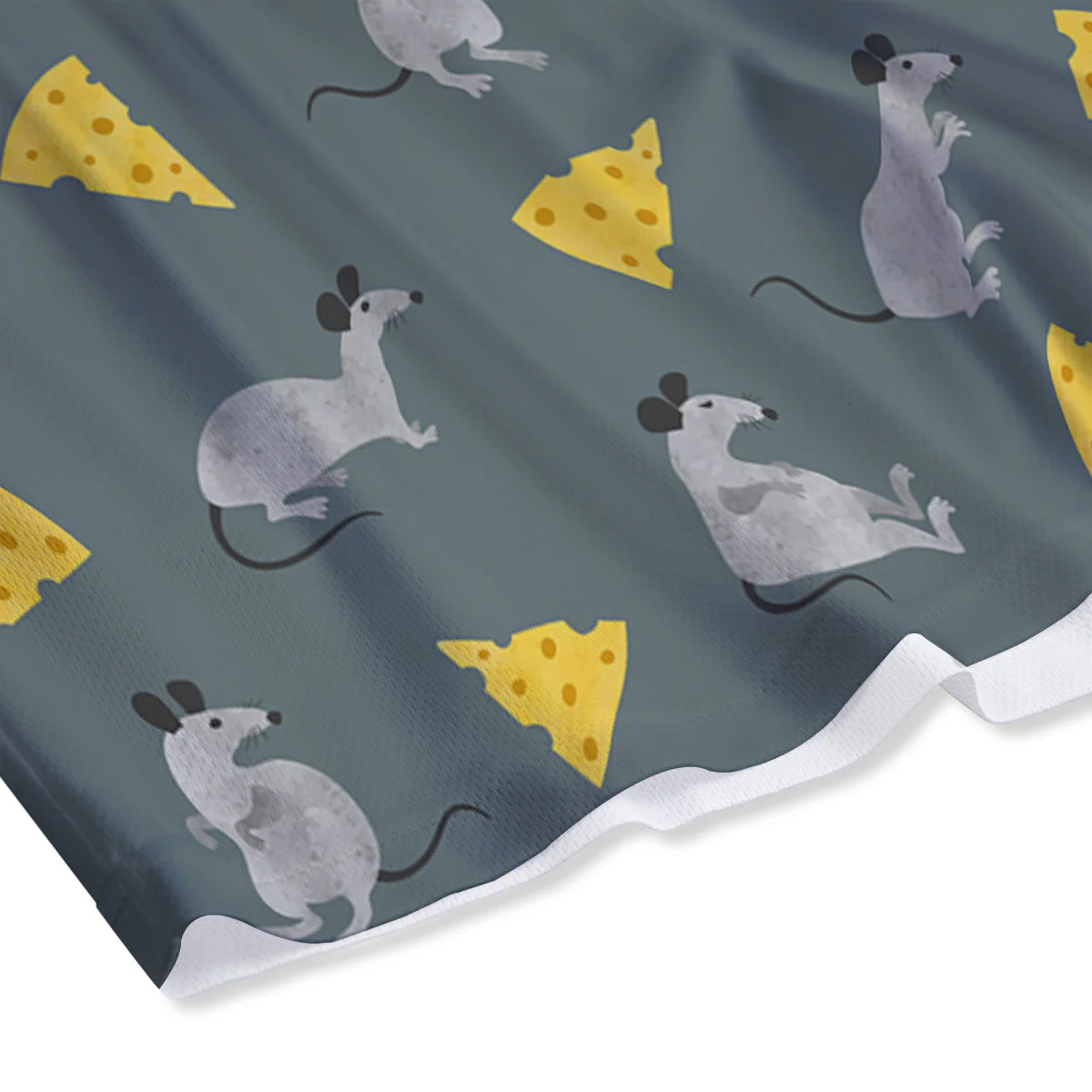 Rat Watercolor Print Pattern Mesh Shorts - Image 4