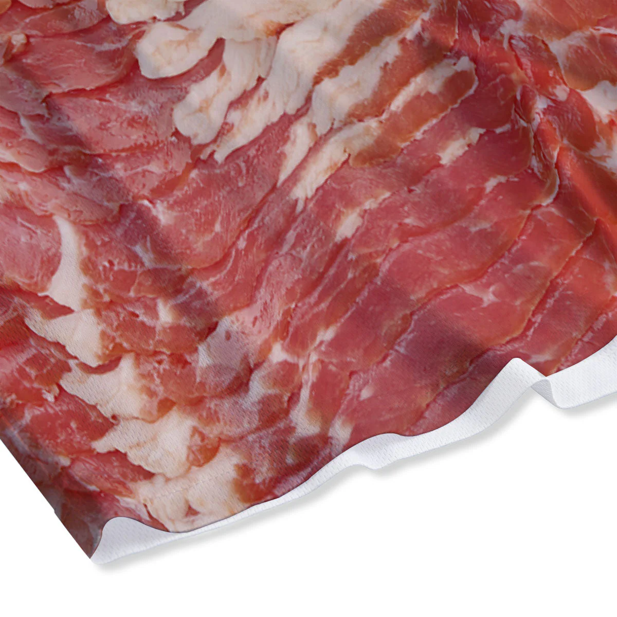 Raw Bacon Print Mesh Shorts - Image 4