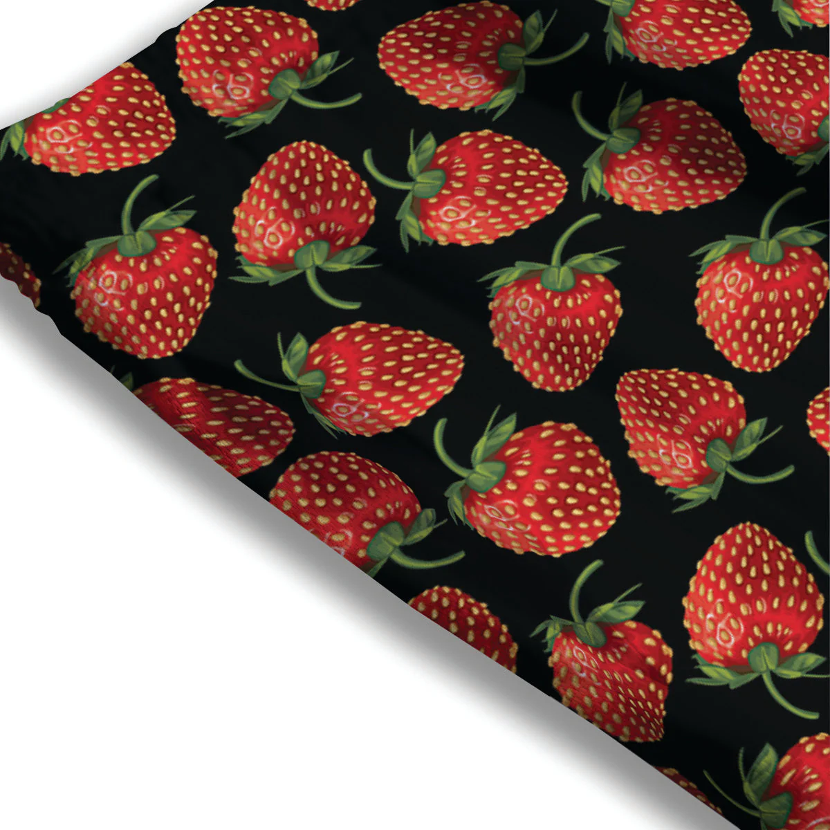 Ripe Strawberries Print Pattern Mesh Shorts - Image 3