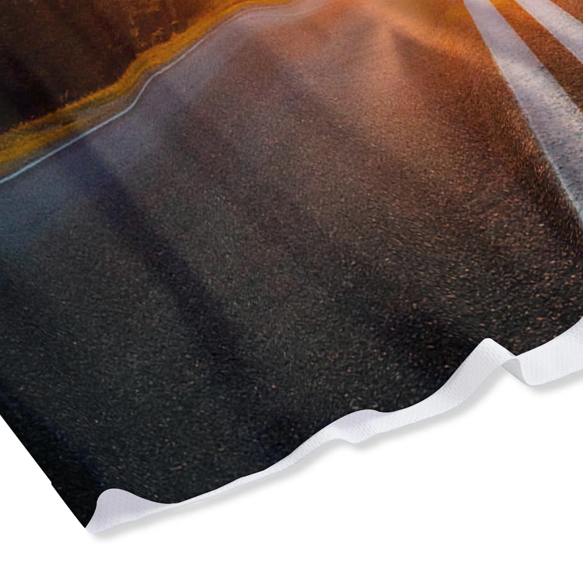 Road Sunrise Print Mesh Shorts - Image 4