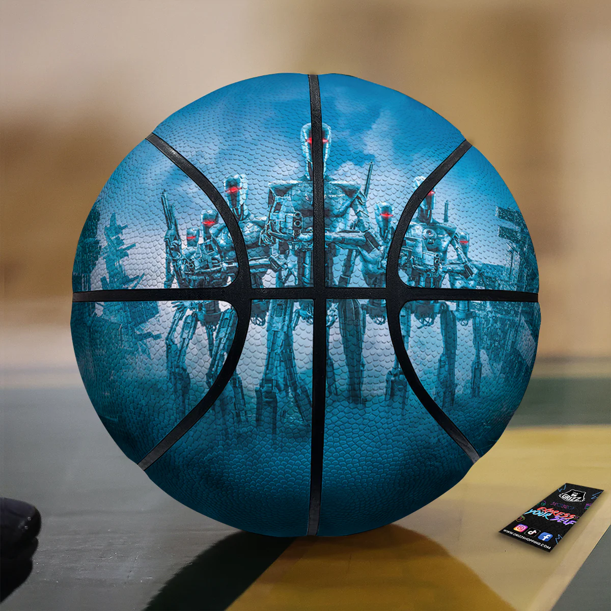 Robot Army Print Basketball
