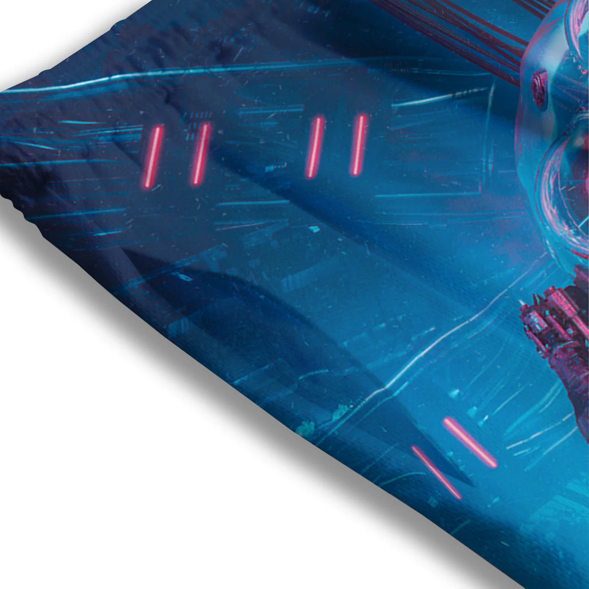 Robot Brain Machine Print Mesh Shorts - Image 3