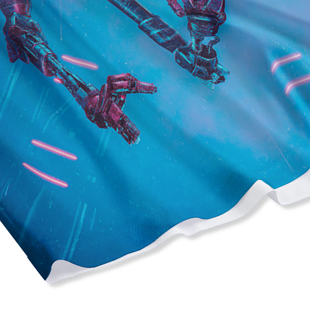 Robot Brain Machine Print Mesh Shorts - Image 4