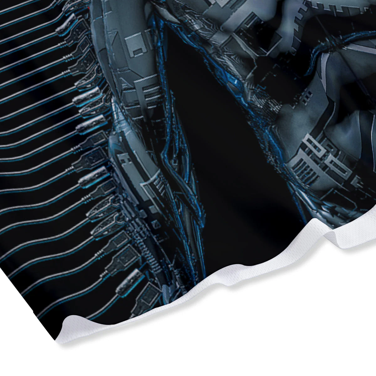 Robot Connection Print Mesh Shorts - Image 4