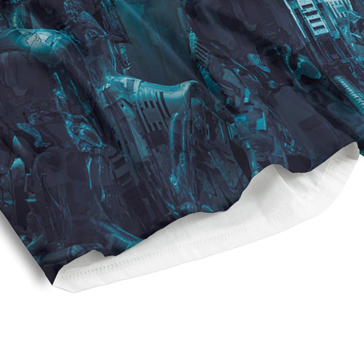 Robot War Print Men's Athletic Shorts - Image 4