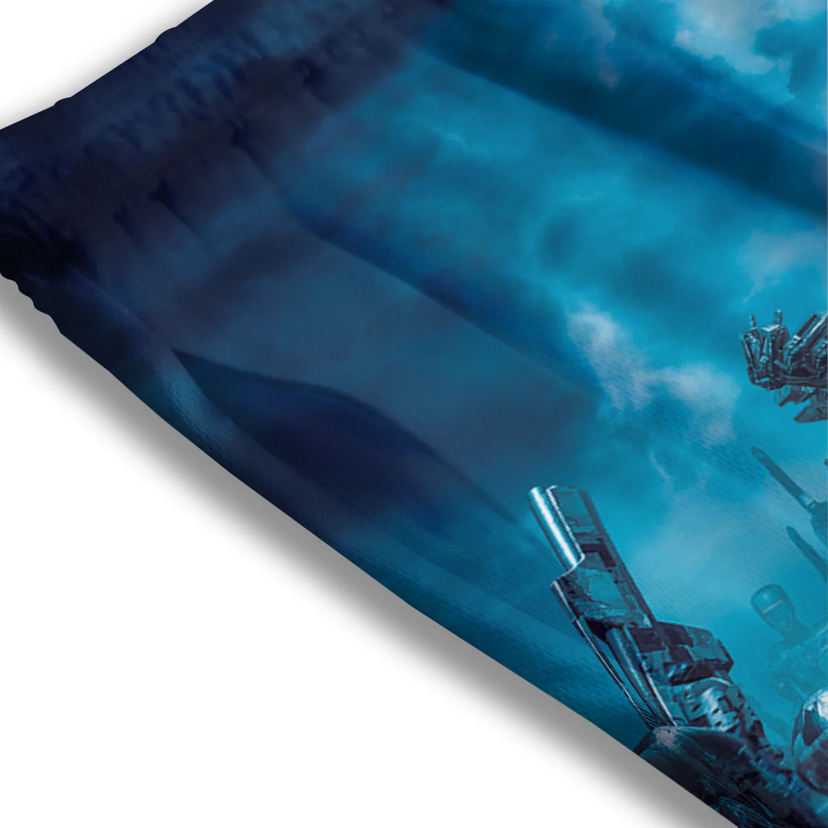 Robot War Print Mesh Shorts - Image 3
