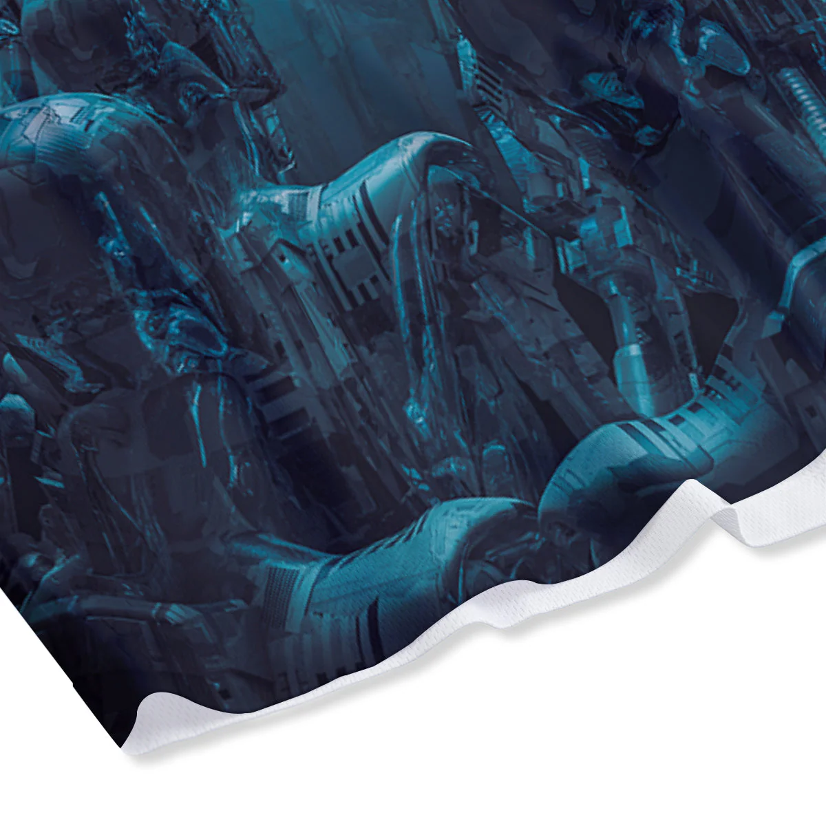 Robot War Print Mesh Shorts - Image 4