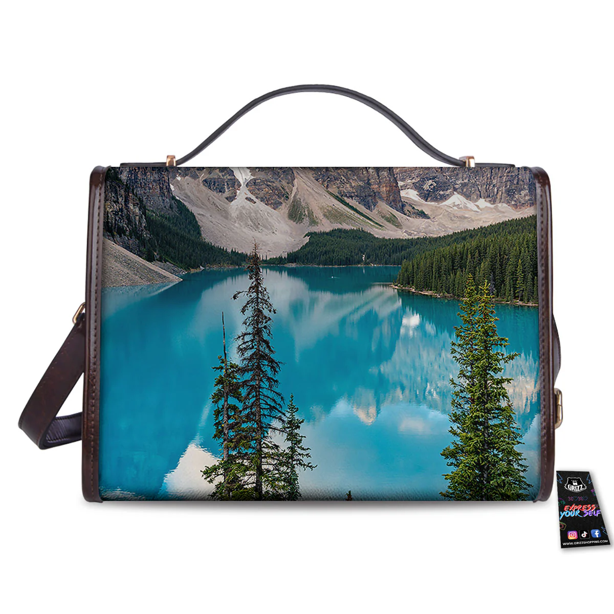 Rocky Mountain Print Women's Satchel Bag - Image 2