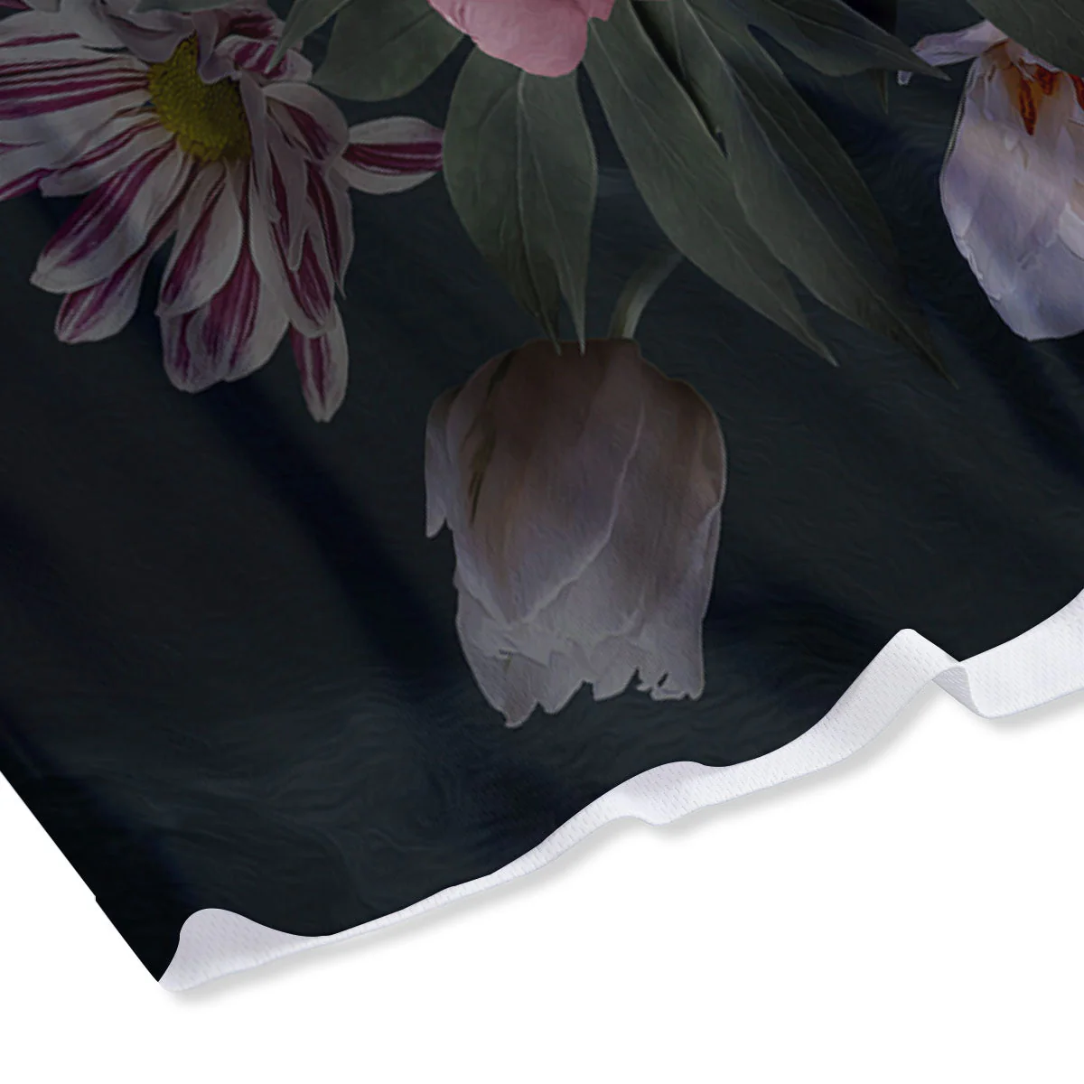 Rose And Peony Print Mesh Shorts - Image 4