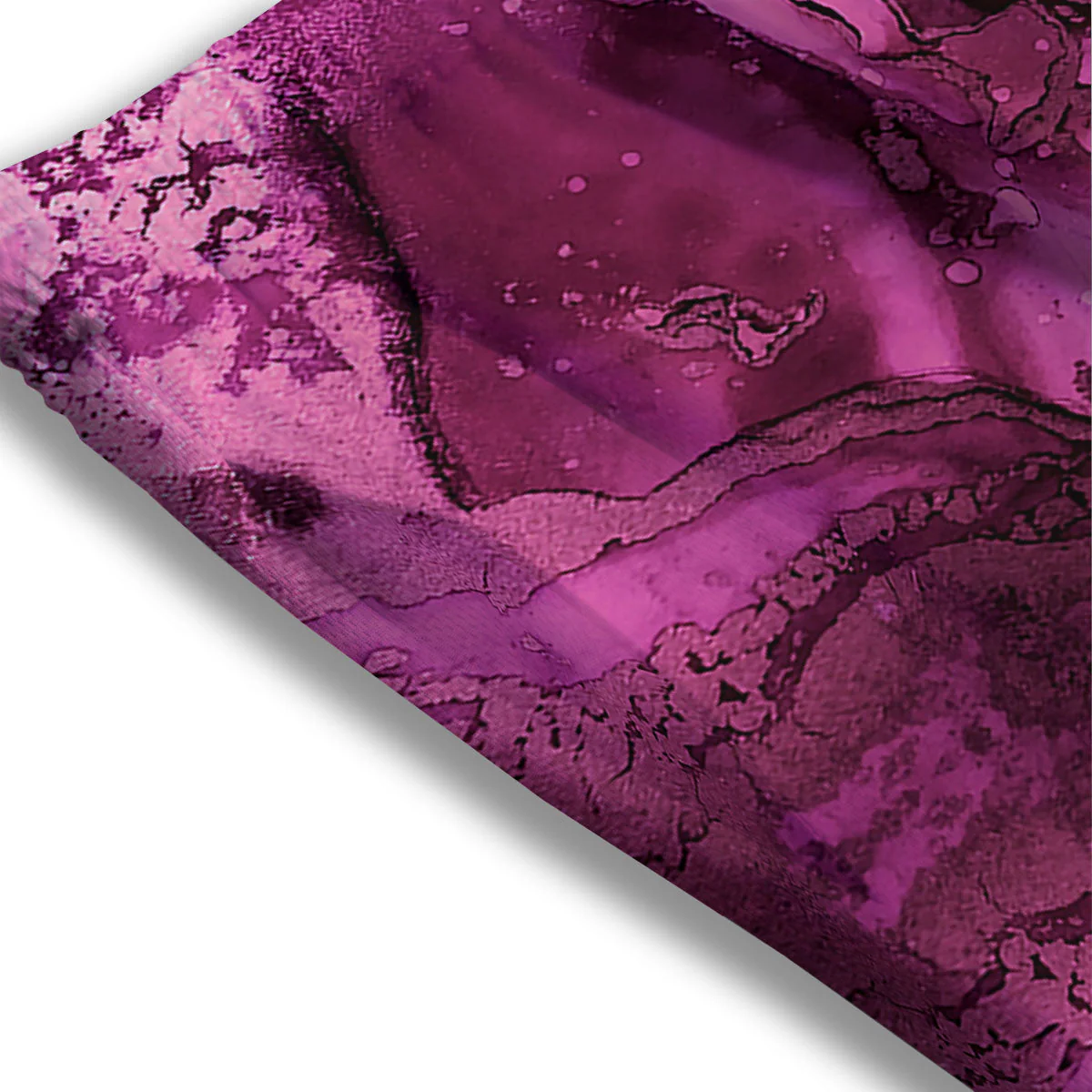 Rose Kaleidoscope Pink Print Mesh Shorts - Image 3