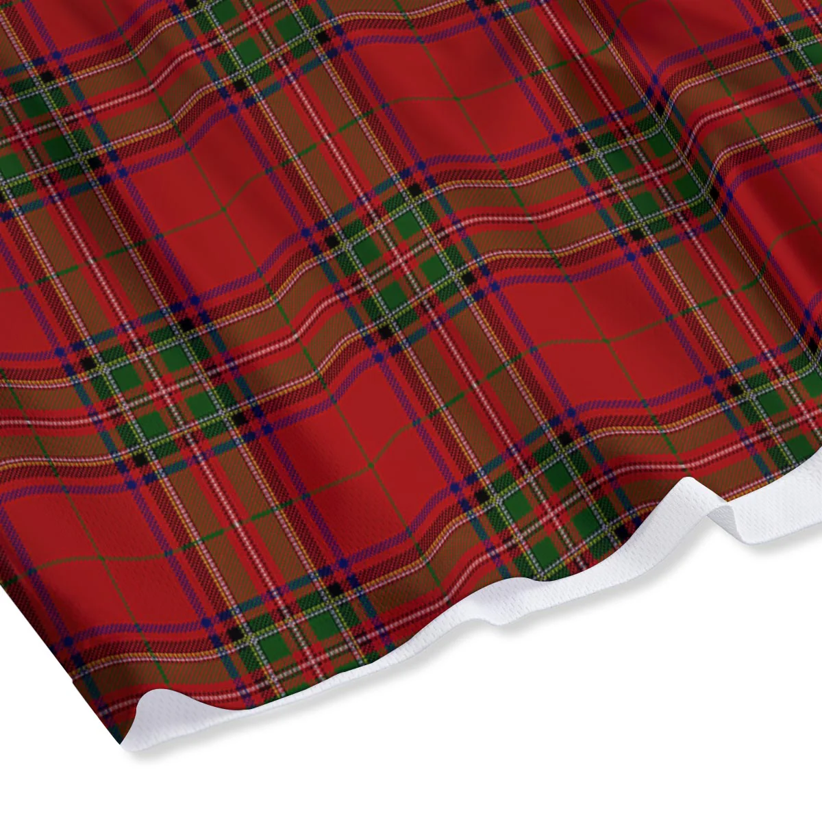 Royal Stewart Tartan Print Pattern Mesh Shorts - Image 4