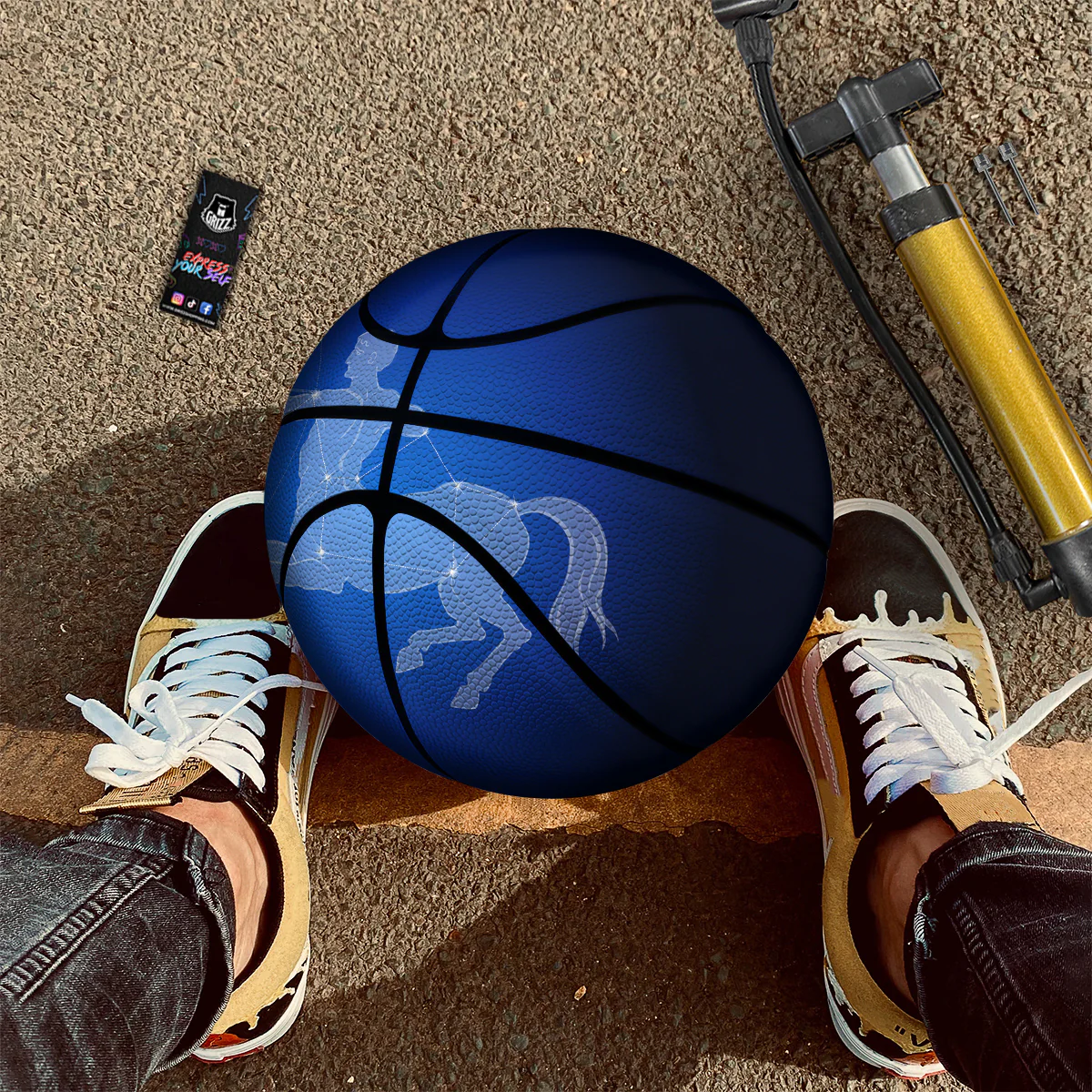 Sagittarius Constellation Print Basketball - Image 3