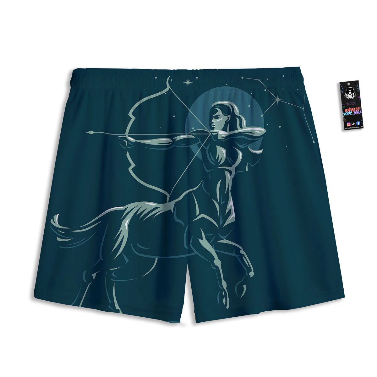 Sagittarius Sign Astrology Print Mesh Shorts - Image 2