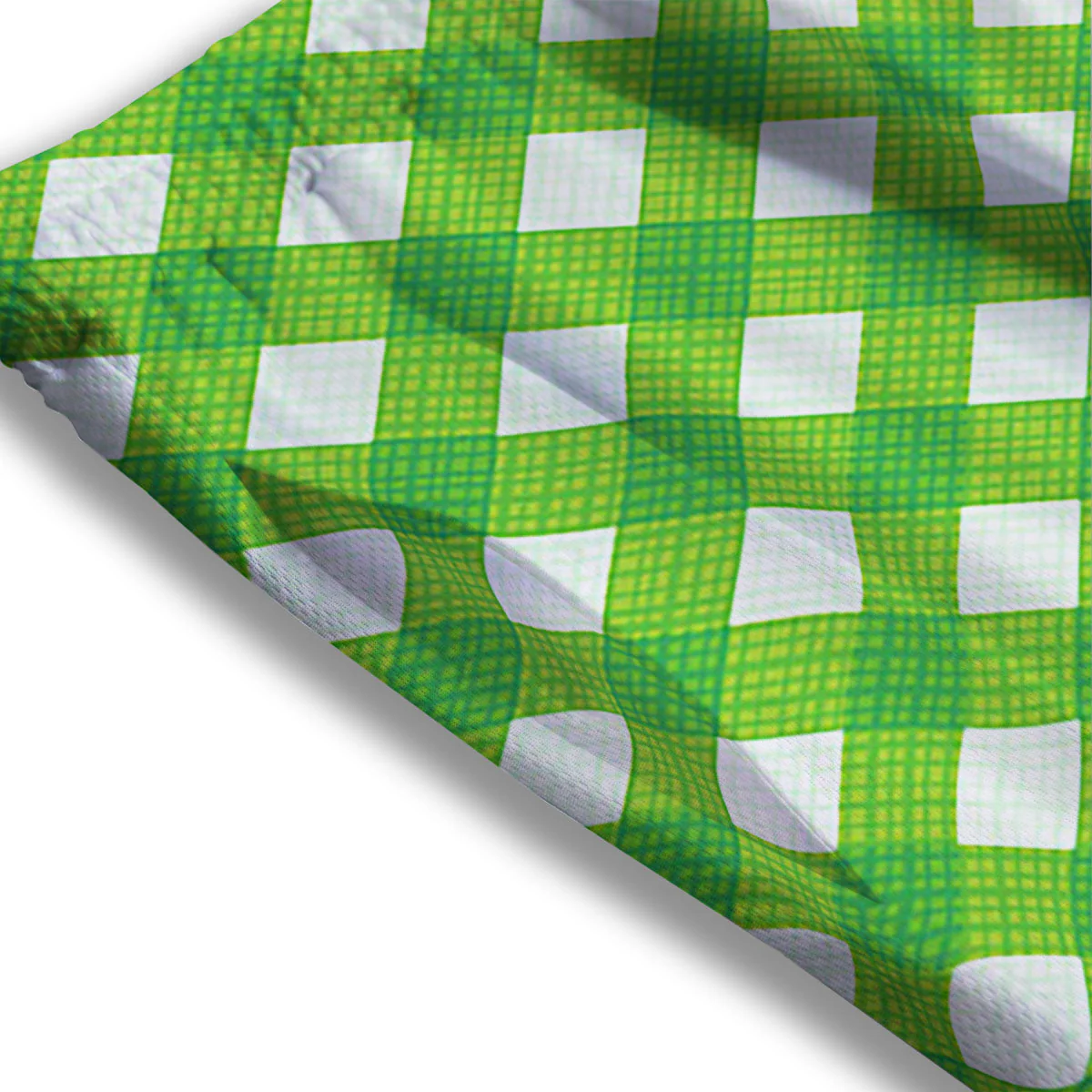 Saint Patrick's Day Green Plaid Print Mesh Shorts - Image 3