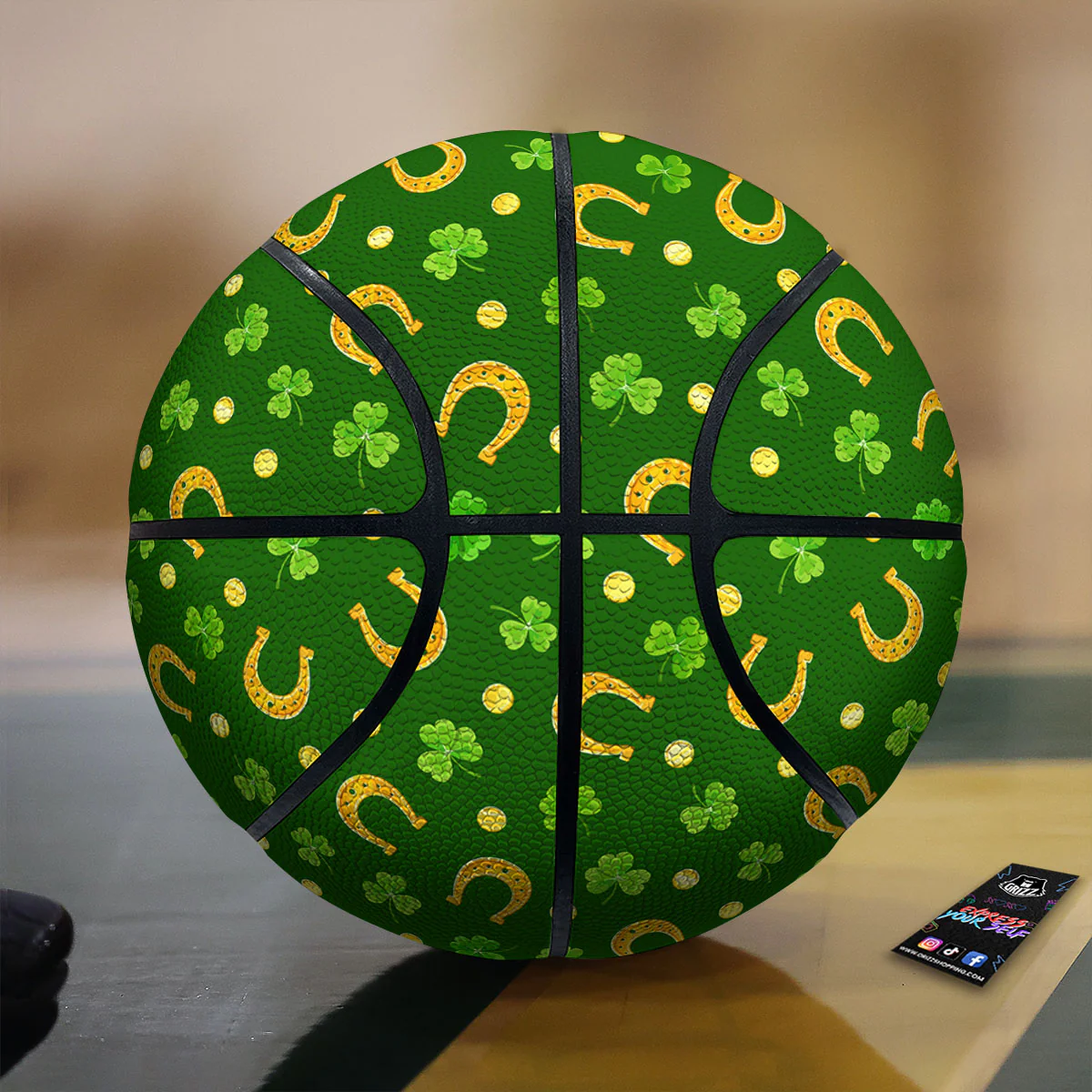 Saint Patrick's Day Irish Print Pattern Basketball