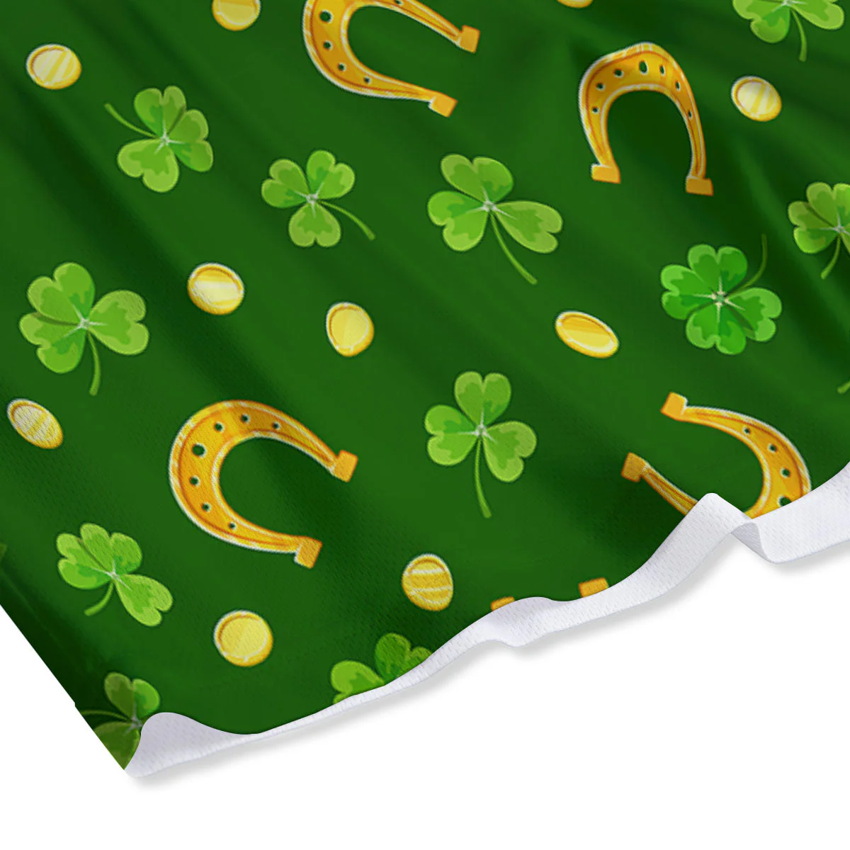 Saint Patrick's Day Irish Print Pattern Mesh Shorts - Image 4