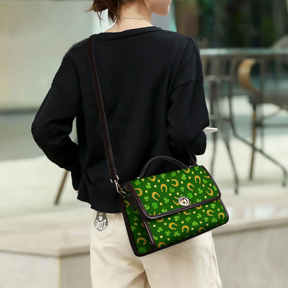 Saint Patrick's Day Irish Print Pattern Women's Satchel Bag - Image 3