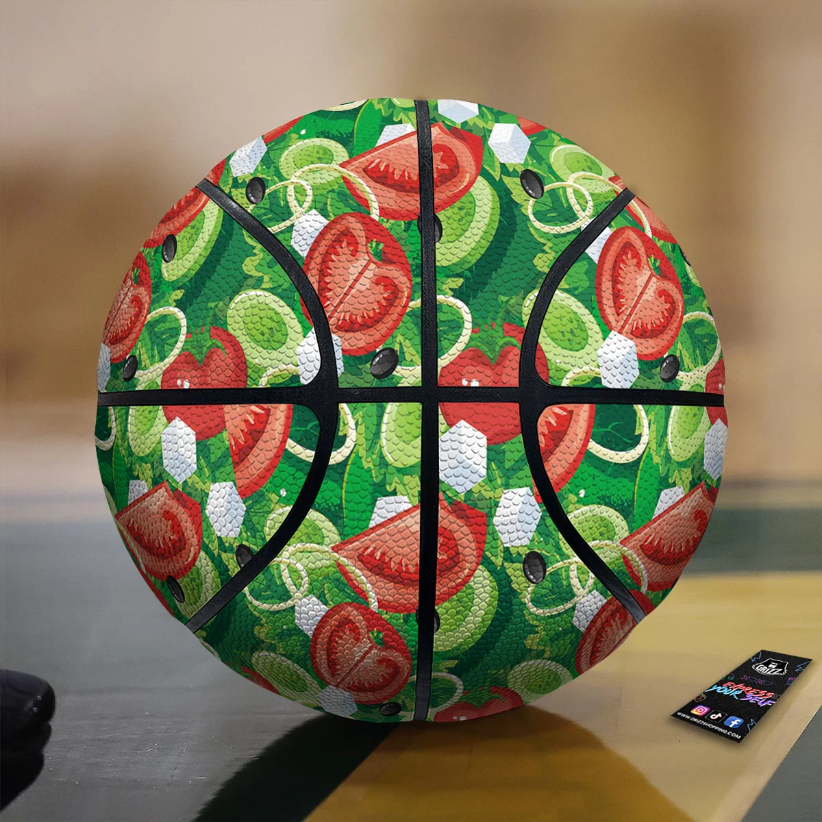 Salad Vegetable Print Pattern Basketball