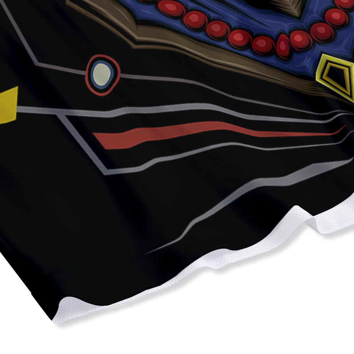 Samurai Girl Japanese Print Mesh Shorts - Image 4