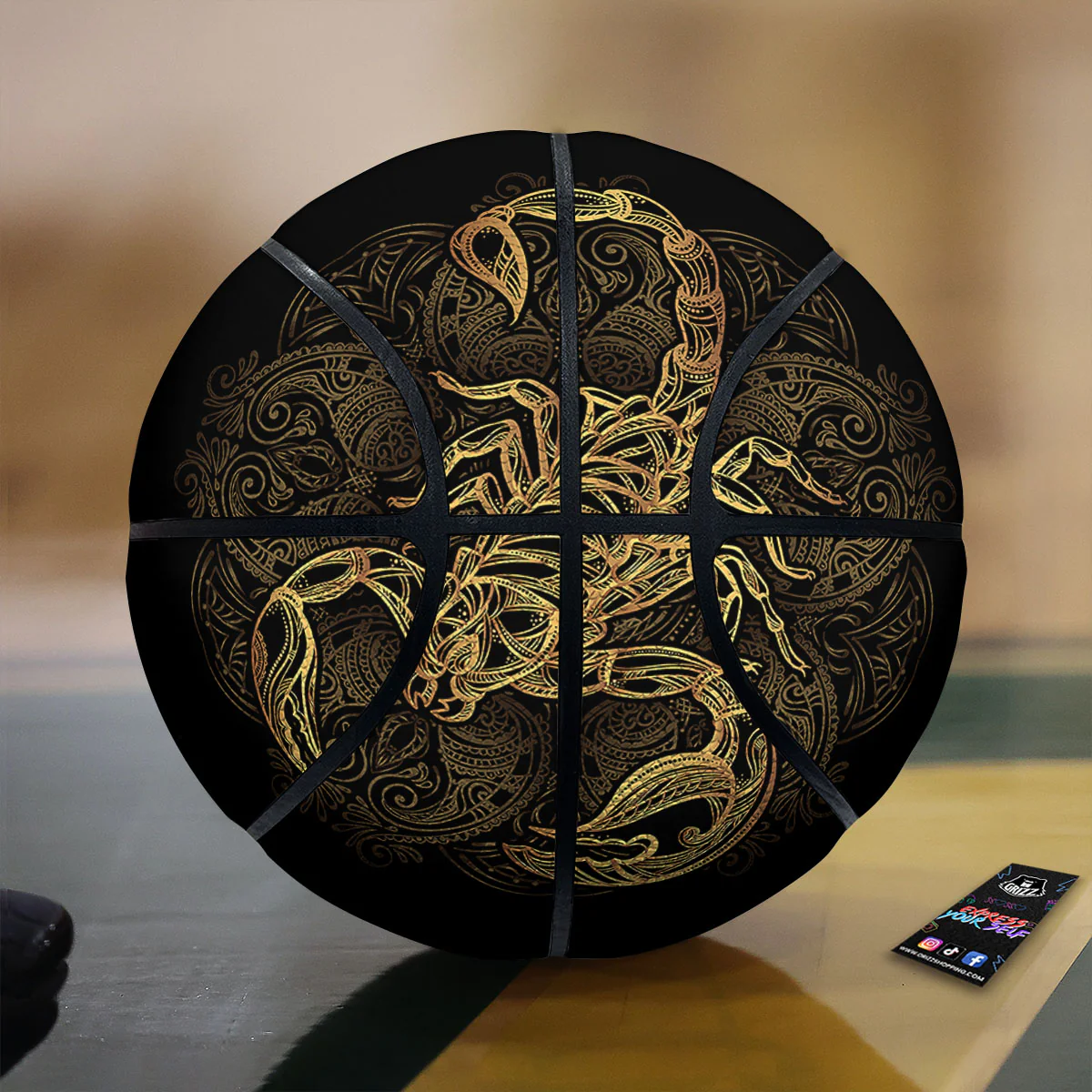Scorpio Gold Print Basketball